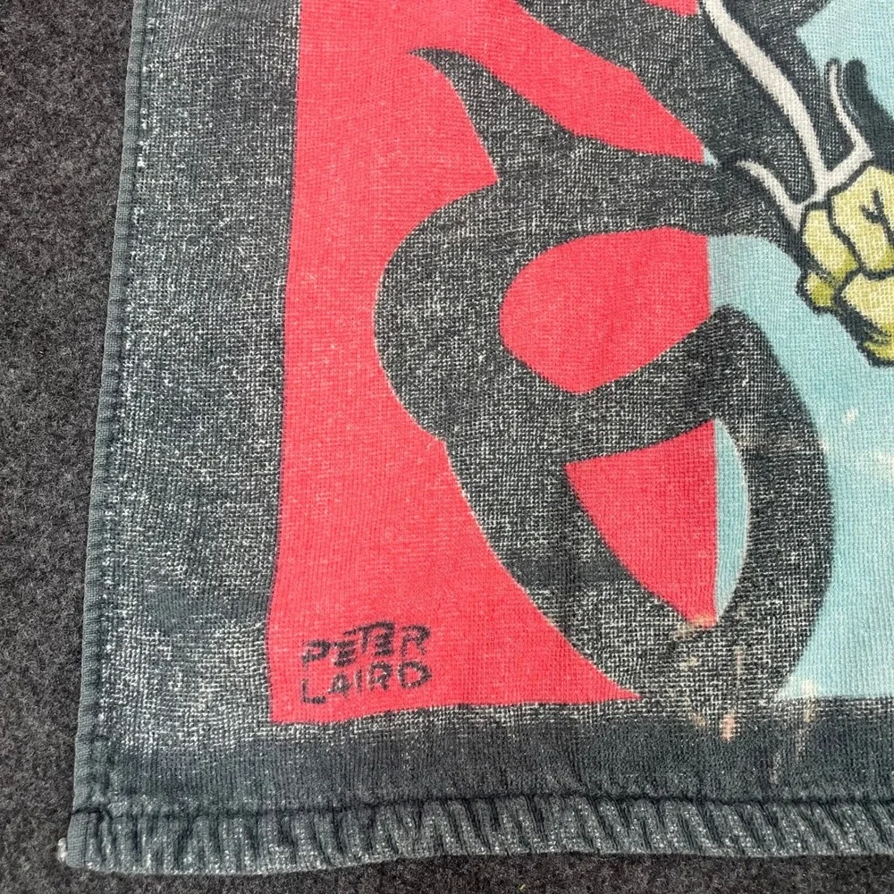 Vintage 2003 Teenage Mutant Ninja Turtles TMNT Beach Towel Peter Laird Graphic